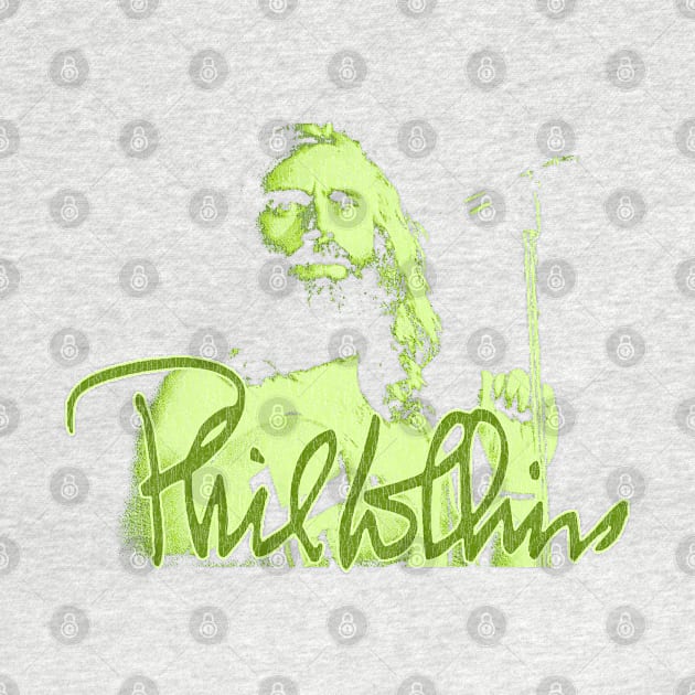 Phil Collins Singing Fan Art Green by Bingung Mikir Nama Design